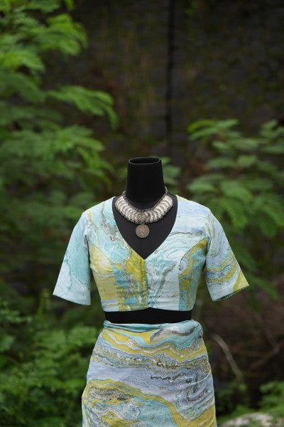 The Blue Planet Blouse - Blues and Greens