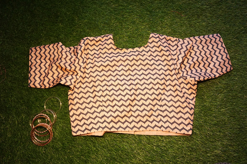 The Candy Stripe Blouse - Pastel Pink/Grey